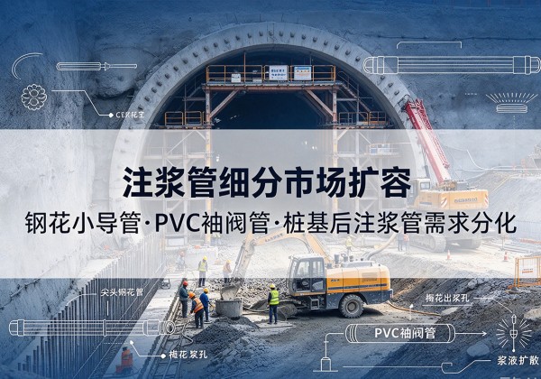 吴川注浆管细分市场扩容，隧道钢花小导管、PVC 袖阀管、桩基后注浆管需求分化